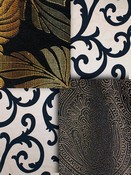 Ebony Damask Fabrics