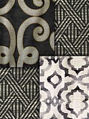 Black Trellis Fabrics