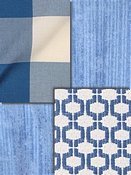 Blue outdoor fabric