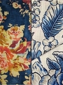 Blue Floral Fabrics