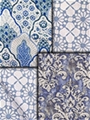 Blue Medallion Fabrics