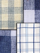 Blue Plaid Fabric
