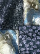 Blue Metallic Fabrics
