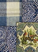 Blue Southwest Lodge Fabric