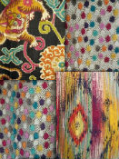 Multi color, colorful fabric for home decor fabric