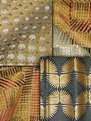 Bronze Retro Modern Fabric