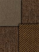 Brown Herringbone Fabric