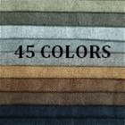 Plain linen fabric