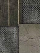Charcoal & Natural Fabric