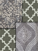 Charcoal Medallion Fabric