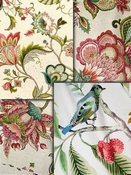 Colorful Jacobean Fabric