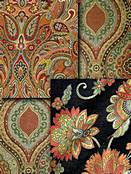 Copper Jewel Tapestry Fabric