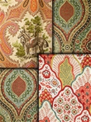 Coral Medallion Fabrics