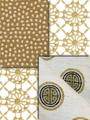 Gold Coordinate Small Scale Fabric