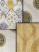 Gold Medallion Fabric