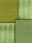 Green Herringbone Fabric