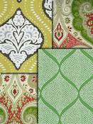 Green Medallion Fabrics