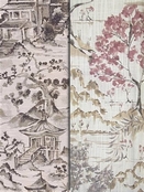 Grey Chinoiserie Fabrics