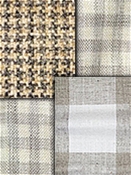 Grey Check Fabric