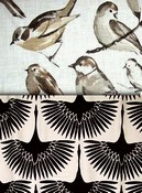 Grey Bird Fabric