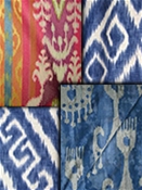 Ikat drapery fabric by the yard