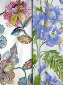 Lilac Floral Fabrics