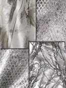 Grey Metallic Fabric