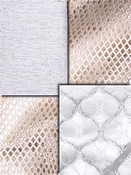 Natural Metallic Fabric