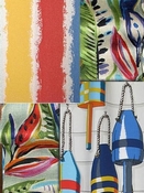 Bright Multi Coastal Fabric