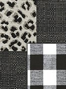 Black and white Outdoor Fabric