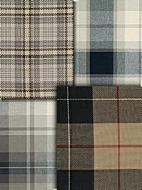 Black & Natural Plaid Fabrics