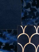 Navy Blue Velvet Fabric