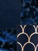 Navy Blue Velvet Fabric