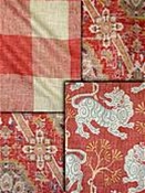 P Kaufmann Red - Coral Fabric