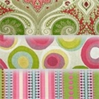 Pink and Green Fabric