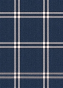 Emerson Midnight Blue Plaid Fabric