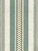 Alpine Stripe Aqua Cotton Jacquard