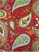 Art Paisley Poppy Crypton Fabric