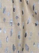 Asher Swedish Blue Ashby Pearlized Metallic Lacefield Fabric