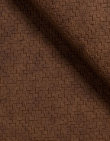 Bevel Pecan Faux Leather Robert Allen Fabric
