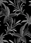 Burbank 947 Noir Tropical Embroidery