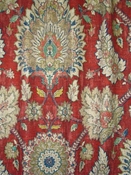 Castleford Garnet Damask Waverly Fabric