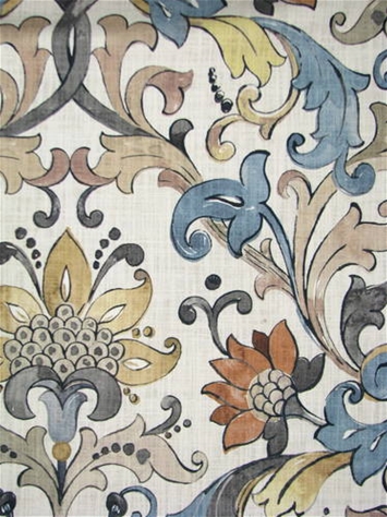 Hamilton Floral Blue Fabric