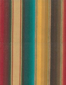 Cimmarron Stripe Red Turq Gold