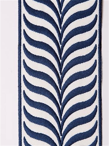 Crest Indigo Embroidered Tape