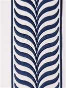 Crest Indigo Embroidered Tape