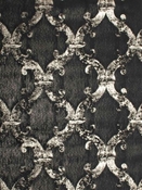 Dazzle Damask Black Europatex Fabric