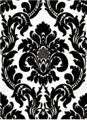 Black White Fabric Housefabric Dior Damask Black White