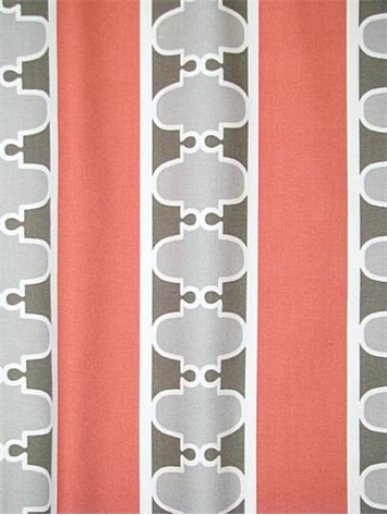 Ellie Doodle Coral Fabric Sale Clearance Fabric