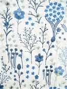 Floral Feast Embroidered Porcelain Fabric